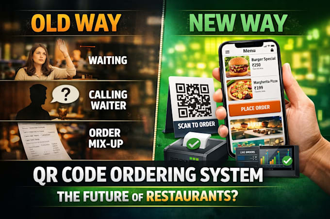 build qr code restaurant ordering system with admin dashboard