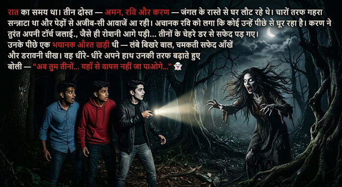 write engaging horror stories and youtube scripts