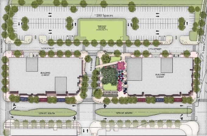 illustrate plot, plat, rv parking, site, property map design