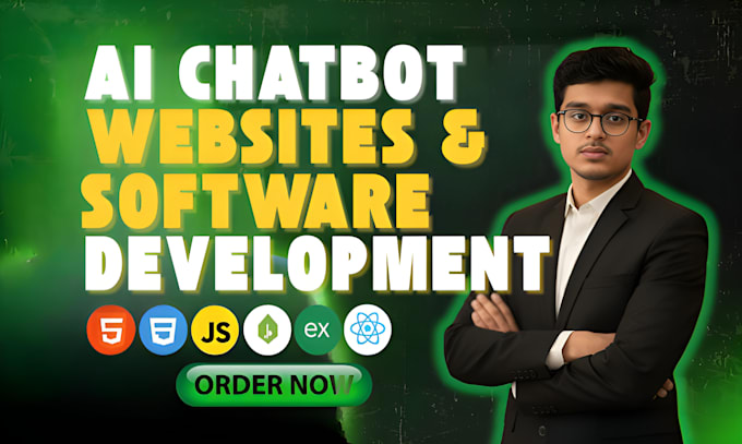 build ai website, ai software, ai chatbot, ai web app as a ai software developer