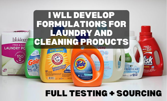 develop formulations for laundry, cosmetic and cleaning products
