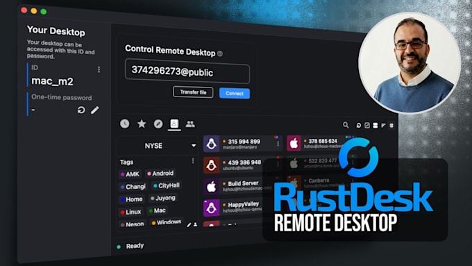 install rustdesk local server on your linux server
