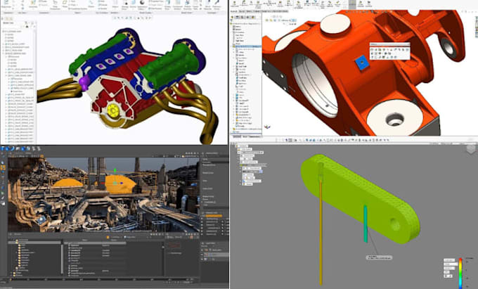 design engineering drawings, 3d cad models, product rendering for 3d prototyping