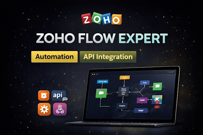 automate workflows using zoho flow API and integrations