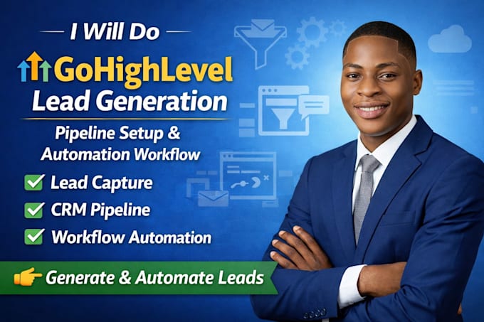 do gohighlevel lead generation, pipeline setup and automation workflow