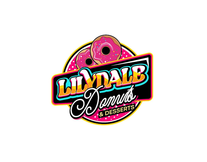 create wonderful and excellent donut logo design