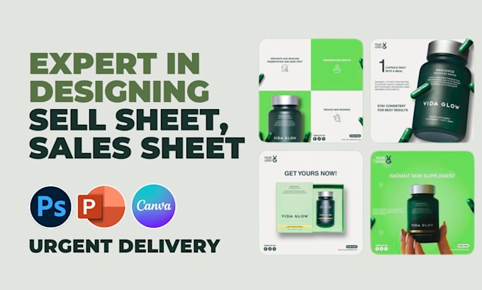 design business flyer, one pager, sell sheet, or sales flyer