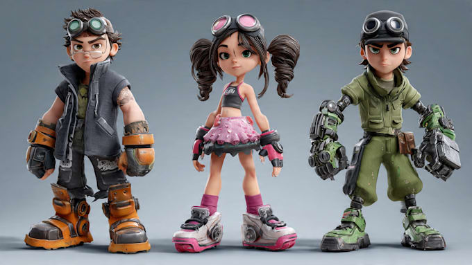 make character for games, animation, films