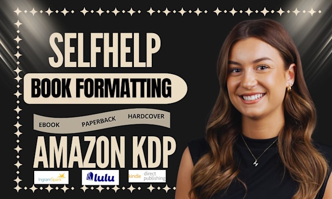 do selfhelp book formatting,nonfiction formatting for amazon KDP and ingramspark