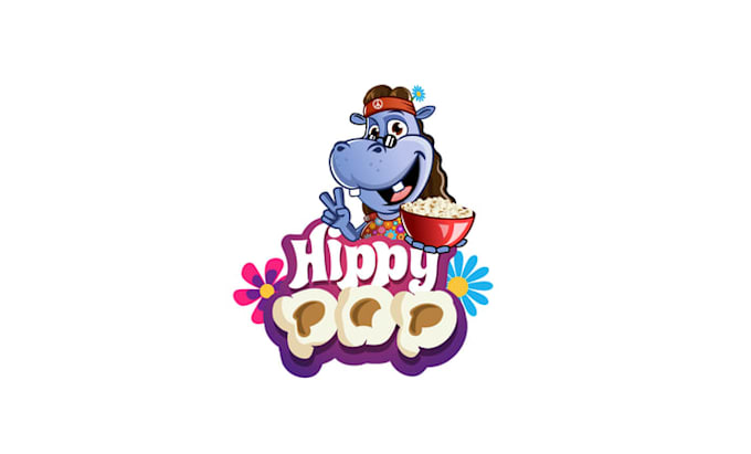 create a fun motivation corn logo for a popcorn company