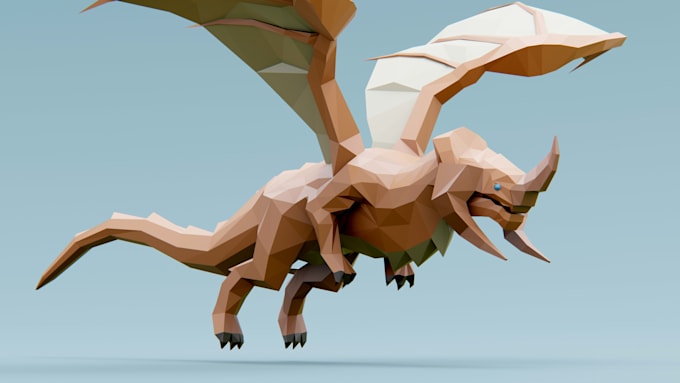 create low poly props for games