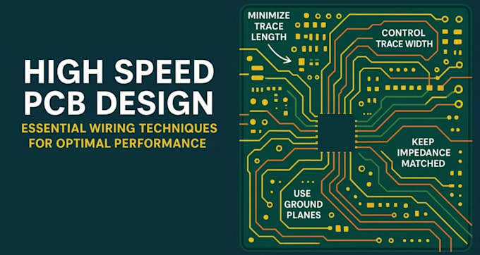 design high speed pcb layout with signal integrity and multilayer routing
