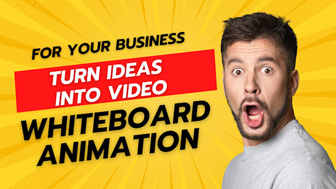 create whiteboard animation video for mobile app or website