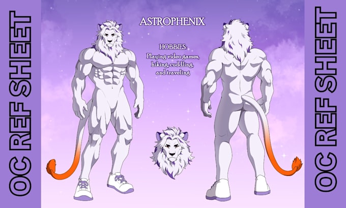 Draw furry art fursona furry oc anthro ref sheet sfw nsfw furry ...