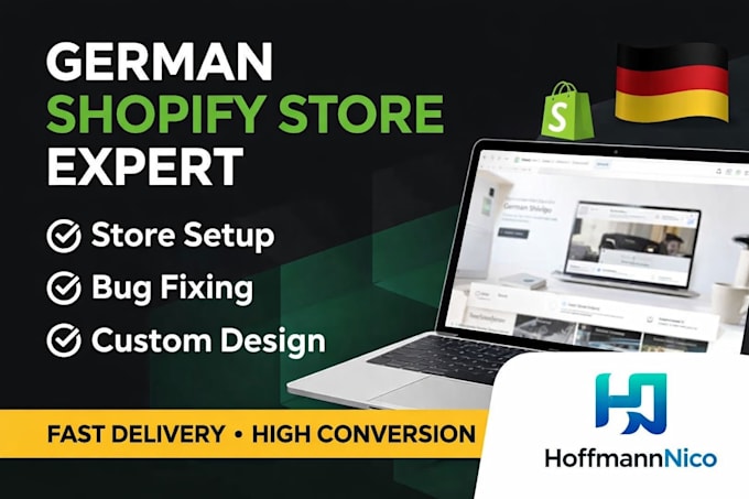 create and customize german shopify dropshipping store fix german shopify bugs