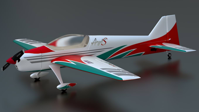 Design realistic rc plane, drone, aircraft model for rendering or 3d ...