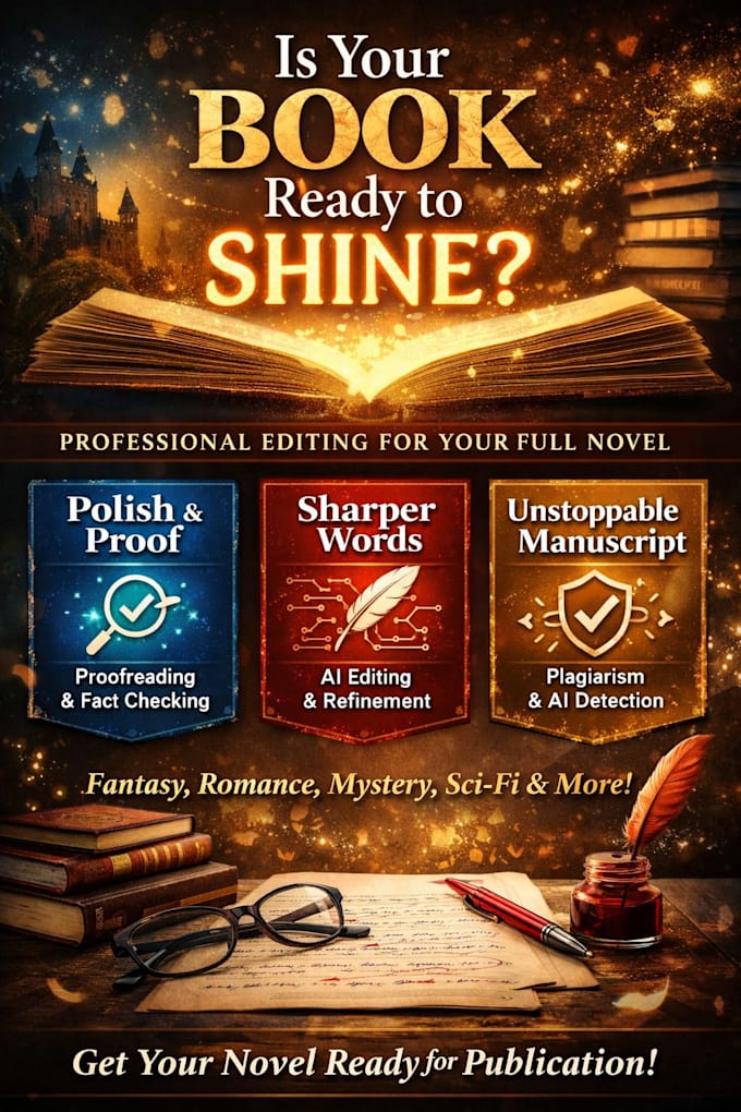 do novel and manuscript editing and refinement