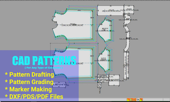 create professional digital sewing patterns for garments