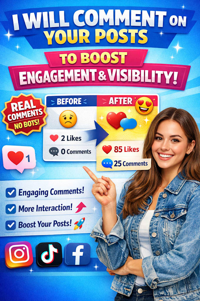 comment on posts to boost engagements and visibility