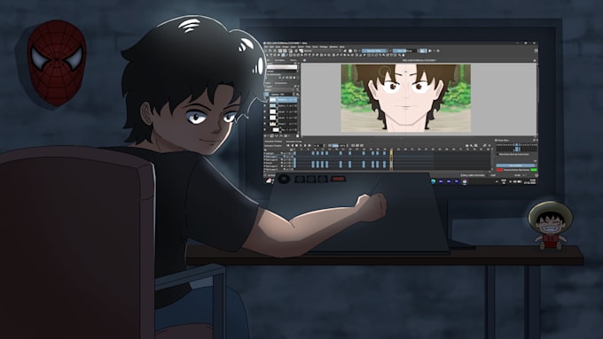 make 2d hand drawn animation for you