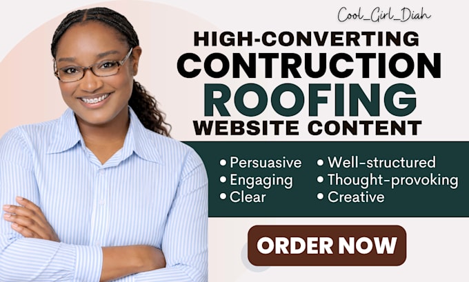 write compelling hvac, roofing, plumbing, construction website content