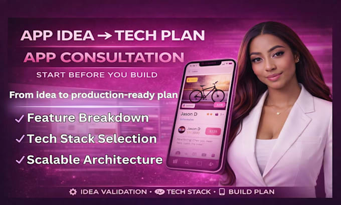review your app idea and create a clear technical plan