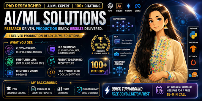 build production ready ml models, llm fine tuning and ai development