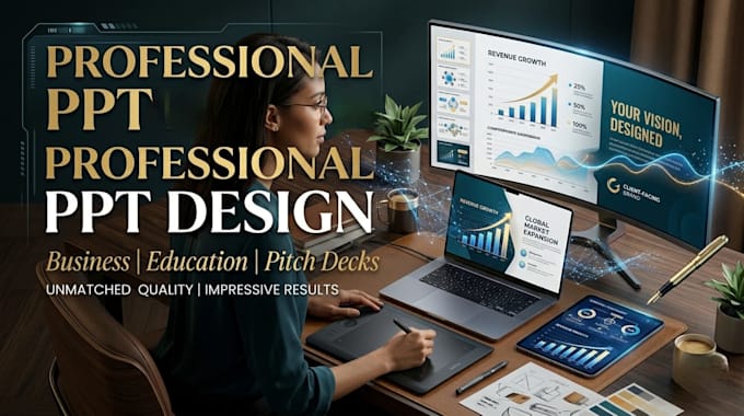 design modern PPT and PDF presentations professionally