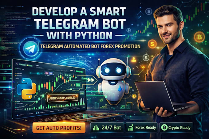 Develop a smart telegram bot with python telegram automated bot forex ...