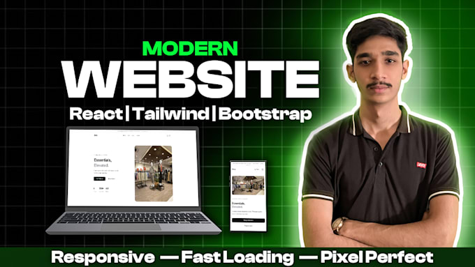 build a modern react multi page website