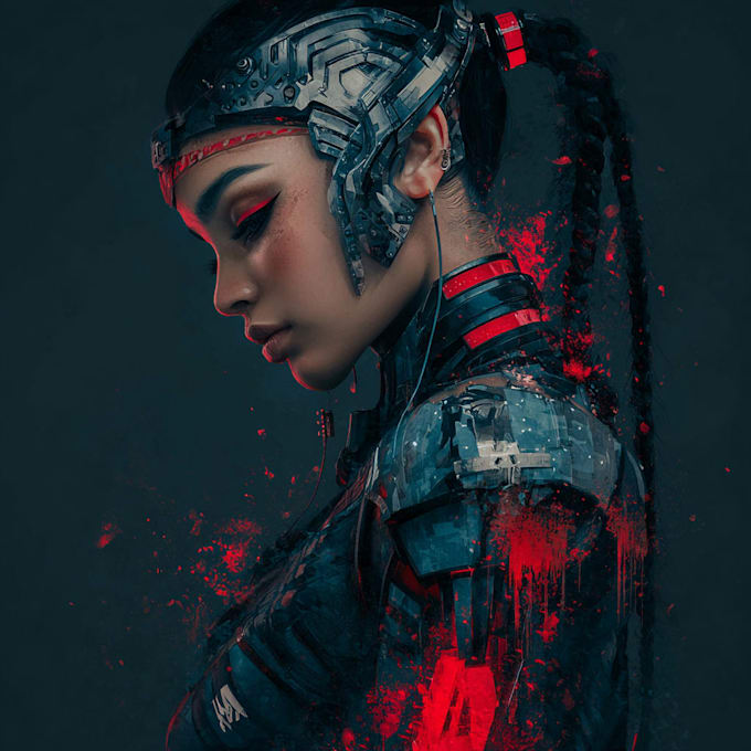 create futuristic sci fi or cyberpunk character