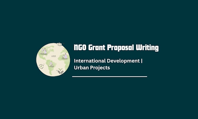 write grant proposals for ngos and international development projects