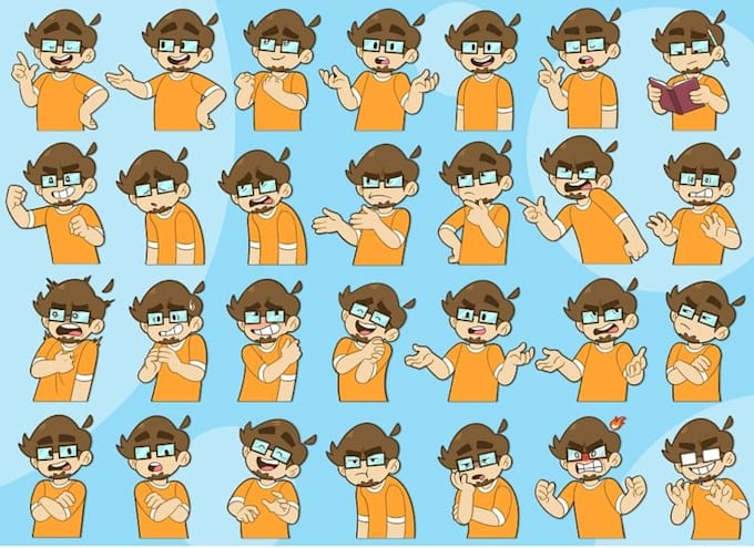 draw png tuber model for streaming in chibi vtuber style