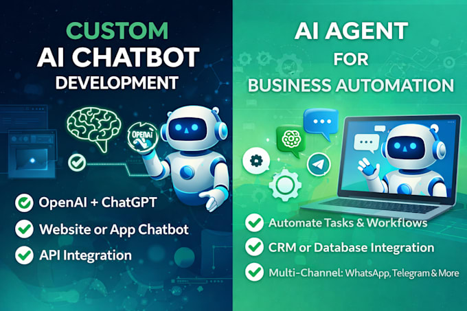 Build ai chatbot and ai agent with api integration for business ...