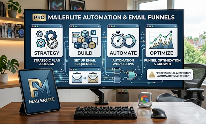 set up mailerlite automation and email marketing funnels