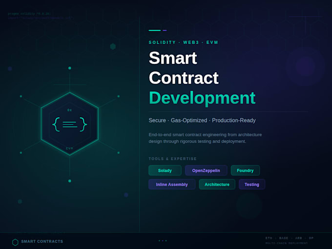 Deploy gas optimized solidity smart contracts by Hasiib_ | Fiverr