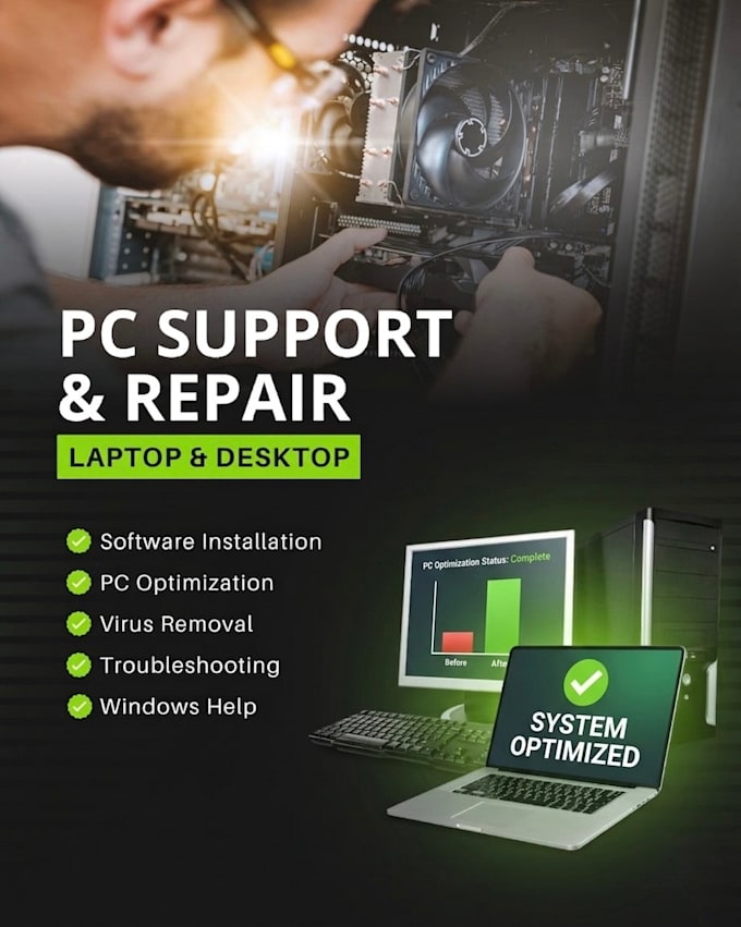 fix your computer problems and provide IT support