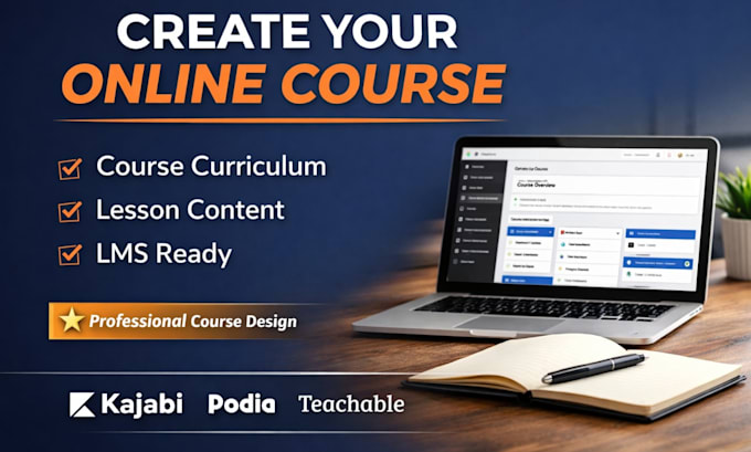 setup online course content, course curriculum for your online school