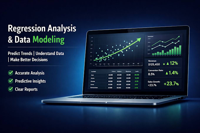 perform regression analysis and data modeling for insights and prediction