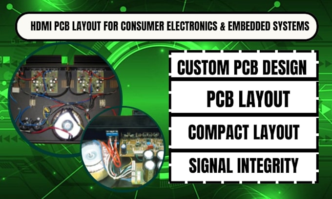 design professional hdmi pcb layout for consumer electronics andembedded systems