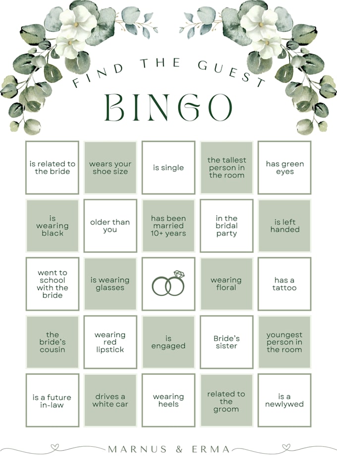 design printable aesthetic bridal shower games bundle