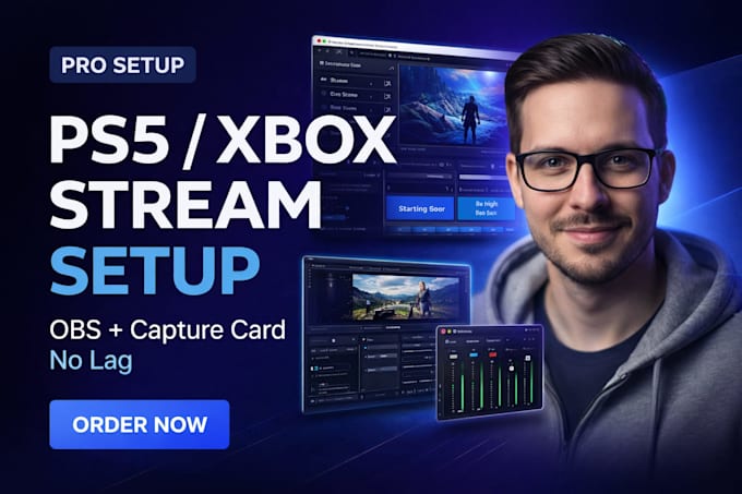 set up ps5 or xbox streaming with obs and capture card