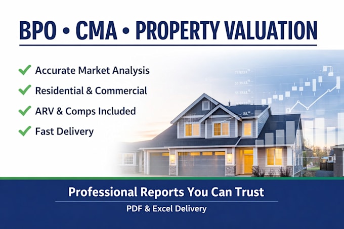 do accurate bpo, cma, propertyvaluation for residential, commercial real estate