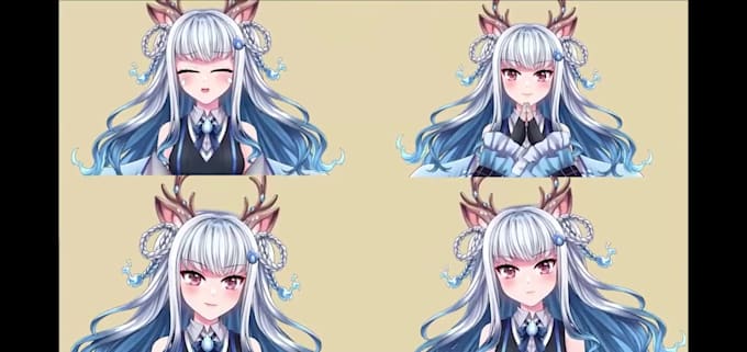create live2d vtuber model, pro live 2d model 2d vtuber design live2d rigging
