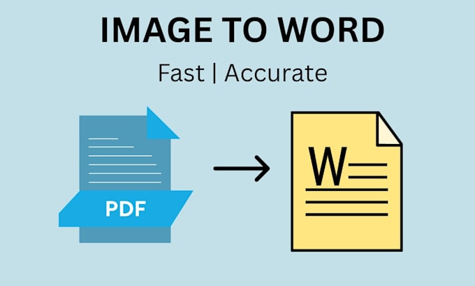 type images or PDF to word with high accuracy