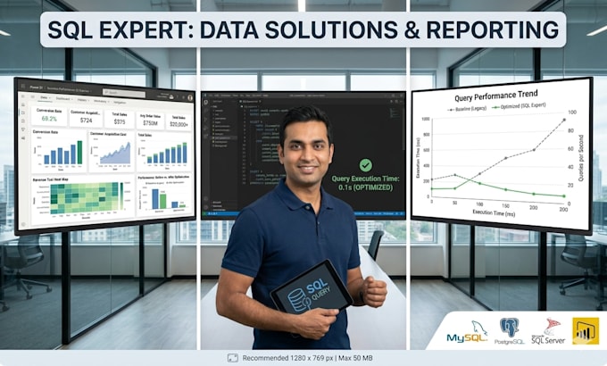 create sql reports, dashboards, and data analysis solutions