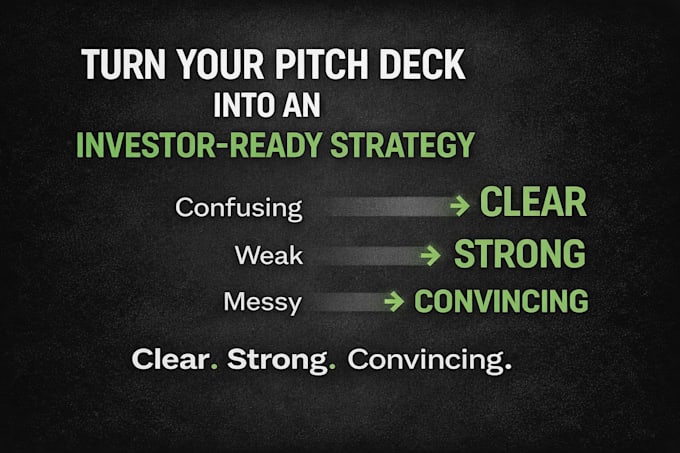 turn your pitch deck into an investor ready strategy