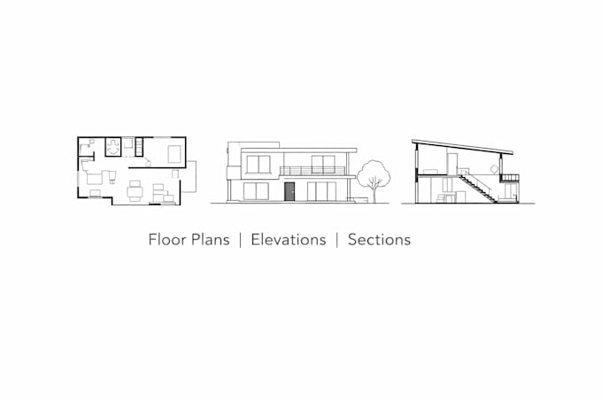 Create floor plans elevation and sections in autocad by Dot_787 | Fiverr