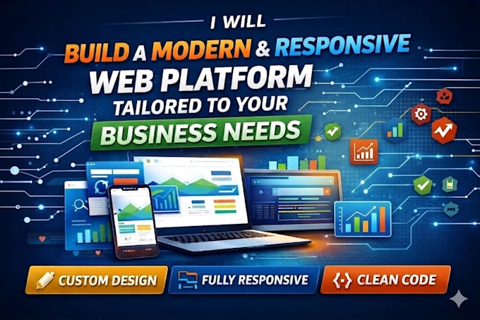 create a modern and responsive website for your needs