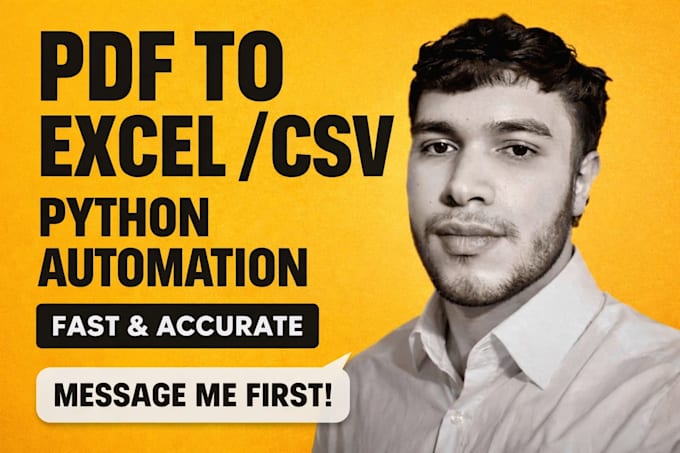 extract structured PDF text to excel or CSV using python